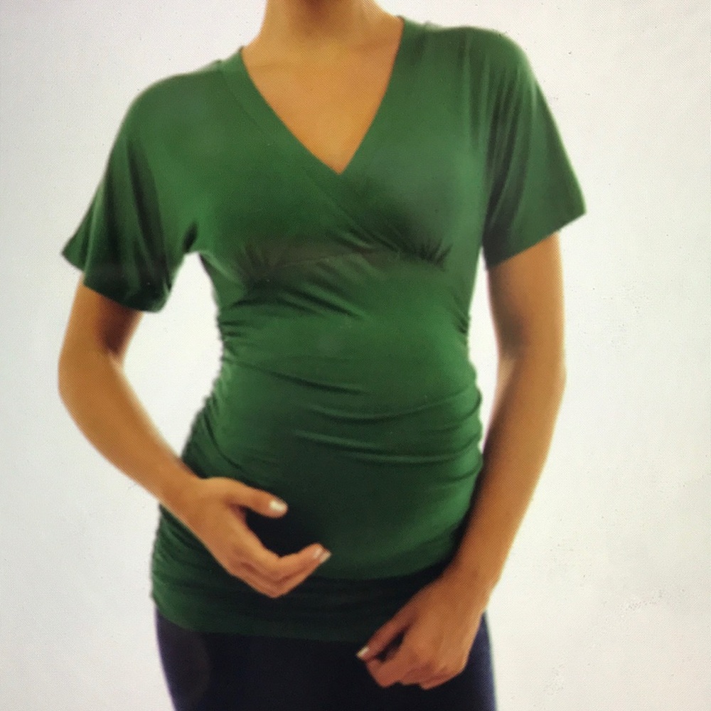 Emerald Green Maternity Top